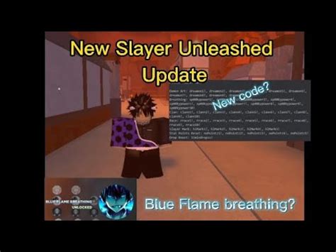 New Slayer Unleashed Update Blue Flame Breathing Showcase New Code