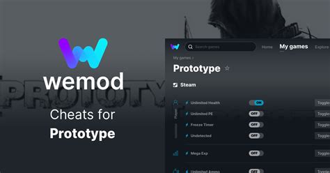 Prototype Cheats Trainers For PC WeMod