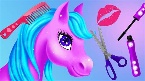 Fun Horse And Princess Hair Salon Makeup Care Games Magic Princess