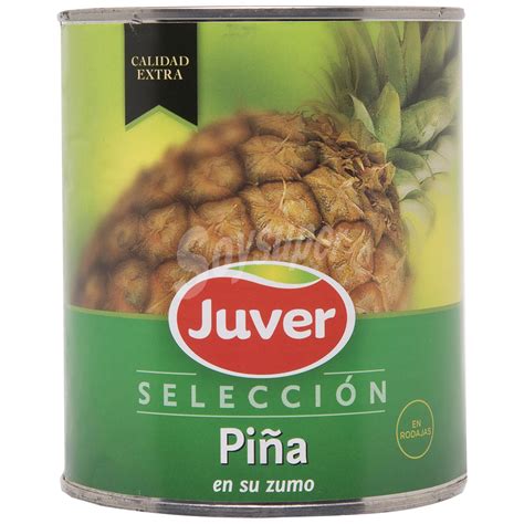 Juver Pi A En Rodajas En Su Jugo Lata Gr Lata Gr