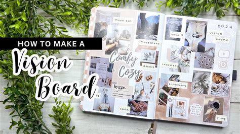 How To Make A Vision Board In Your Bullet Journal Youtube