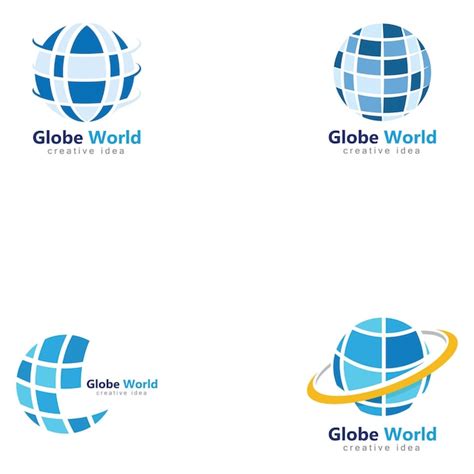 Premium Vector Creative Globe Logo Icon Template