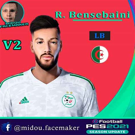 PES FILES RU On Twitter PES 2021 Ramy Bensebaini V2 Face By Midou