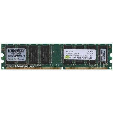 Mb Ram Ddr Memory Cl Kingston Mhz Kvr X C Used