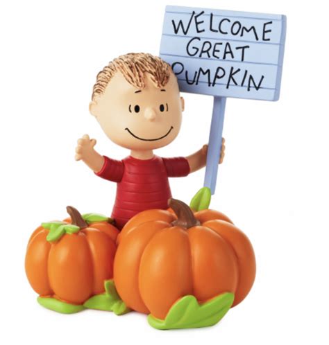 Hallmark Halloween Peanuts Linus Welcome Great Pumpkin Figurine New, 1 ...