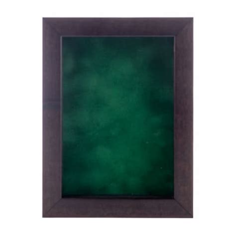 Rich Dark Brown Wood Shadow Box Frame 30 Sizes Acrylic Front Forest Green Backing 9x12 9x12