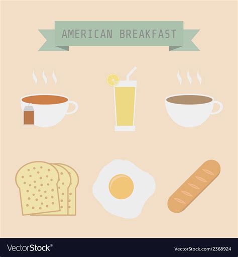 Breakfast Royalty Free Vector Image Vectorstock