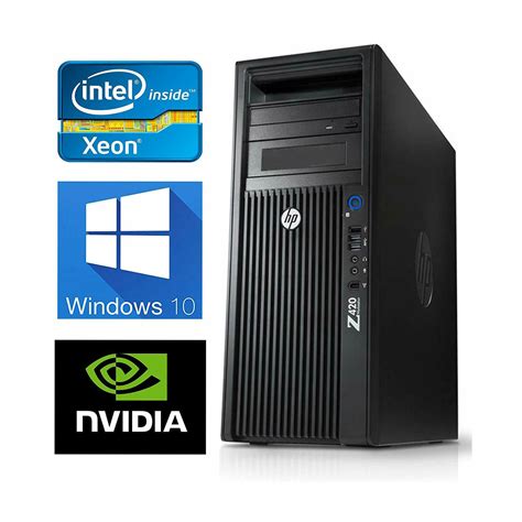 HP Z420 Workstation Xeon E5 1650 V2 3 7GHz 32GB RAM 500GB SSD 4TB