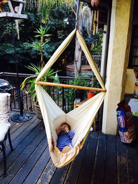 Diy Baby Hammock Made With An Old Sheet And Extra Muslin Home Depot