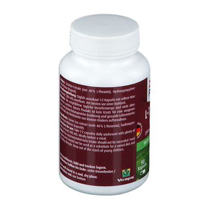 Zeinpharma L Theanin Kapseln Natural Mg St Shop Apotheke