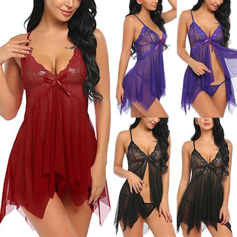 S Xl Lenceria Sexy Women Baby Doll Sexy Lingerie Hot Lace Porn