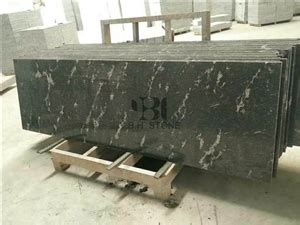 Cosmos Black Granite Polished Wall Tiles Slabs From China