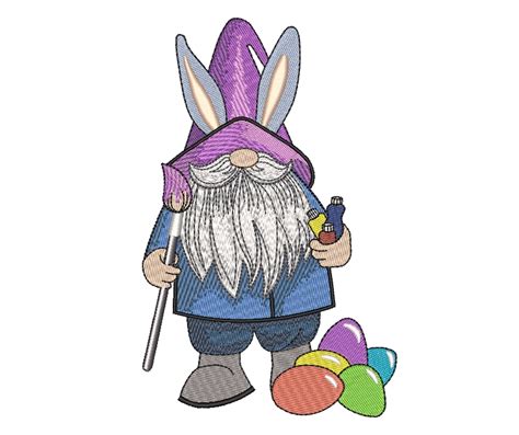 Easter Gnome Embroidery Designs Holiday Embroidery Designs Etsy