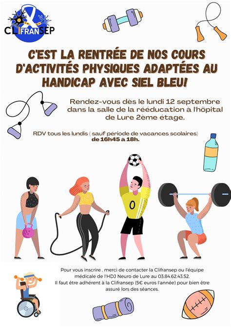 C est la rentrée de l activité physique adaptée avec SIEL BLEU Clifransep