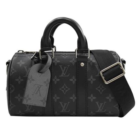 Louis Vuitton Lv M46271 Keepall Bandoulière 25 經典黑老花兩用波士頓包lv經典monogram