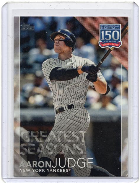 Aaron Judge 2019 Topps 150 Years Of Professional Baseball Card New York