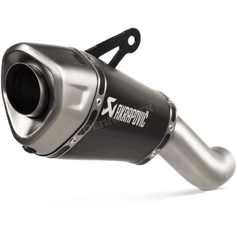 Akrapovic Single Muffler W Natural Titanium End Caps S K So Asztbl