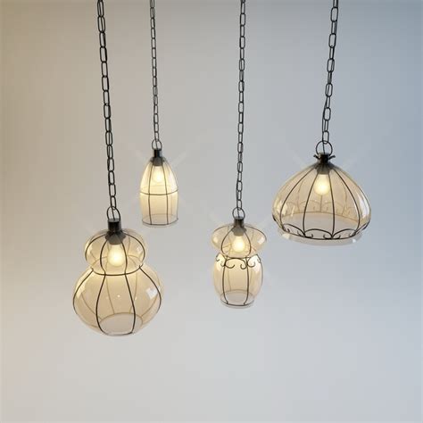 Vintage Hanging Light Set 3d Model 3ds Max Files Free Download Cadnav