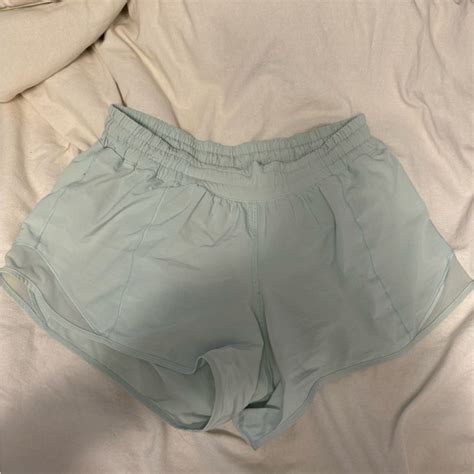Lululemon Athletica Shorts Lulu Lemon Hotty Hot Shorts Mint Green Size 8 Tall 4 Length
