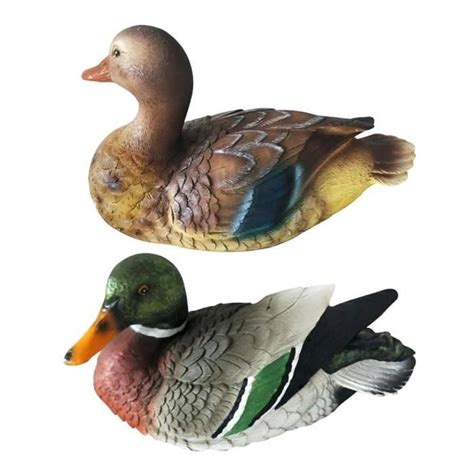 Vgeby D Coration Tang Flottant Canard Statue En R Sine Pour Jardin Et