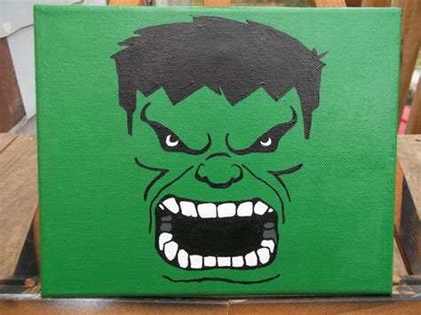 Incredible Hulk X Acrylic Painting Hulk Canvas Painting Mini