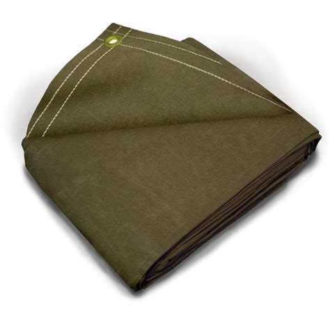 Pe Laminated Olive Green Waterproof Plain Canvas Tarpaulin Fabric At Rs