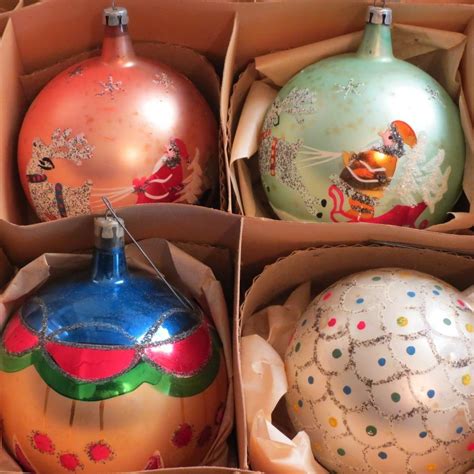 Fantasia Hand Painted Vintage Poland Christmas Ornaments Christmas