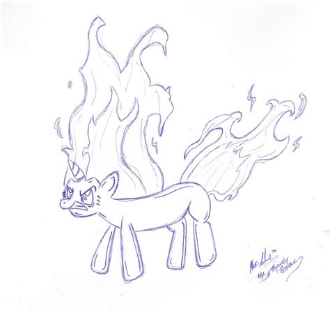 Twilight Sparkle Rage Sketch by alexsalinasiii on DeviantArt