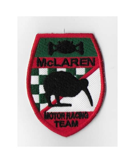 2629 Embroidered Badge Patch Sew On 80mmX61mm McLaren MOTOR RACING TEAM