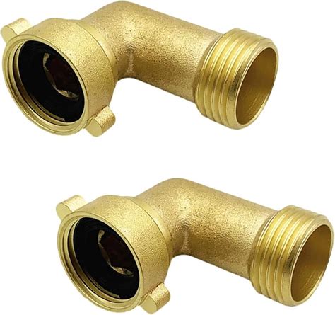 Amazon Hanobo 2 Pack Brass Garden Hose Elbow Connector 45 Degree