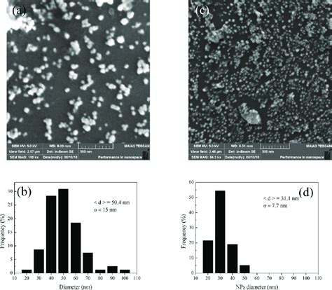 Sem Micrograph And Corresponding Size Distribution Of Ag Nanoparticle