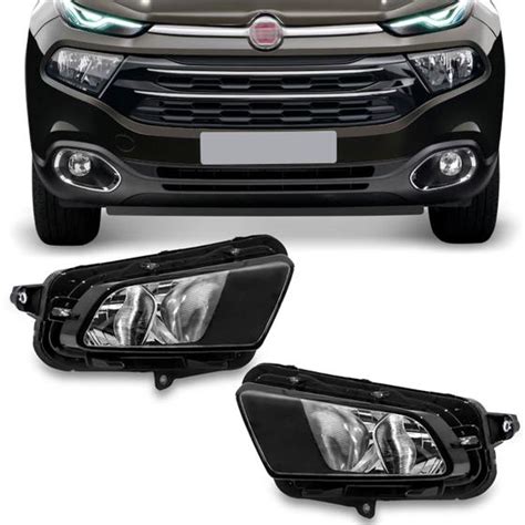 Farol Fiat Toro Manual Foco Duplo M Scara Negra Depo