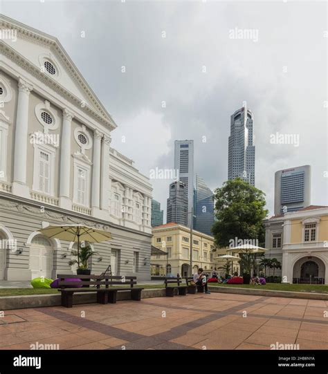 SINGAPORE, SINGAPORE - MARCH 11, 2018: View of the Old Parliament Lane ...