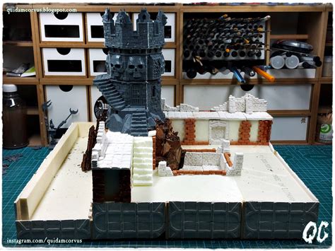 Wip Building Of Ruins Of Mordheim Modular Table