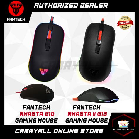 Fantech Rhasta G10 Rhasta Ii G13 Pro 4d Optical Gaming Mouse Shopee Philippines