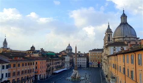 Piazza Navona Aerial View Rome Italy Stock Photo Image Of Aerial