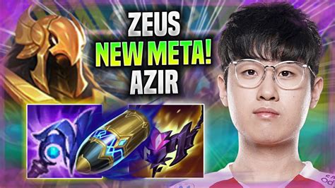 ZEUS TRIES NEW META AZIR TOP T1 Zeus Plays Azir TOP Vs Gangplank