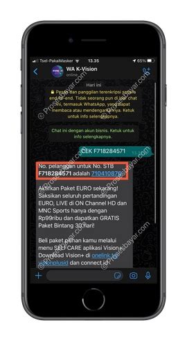 Cara Cek Id Pelanggan K Vision Online No Wa Fungsi