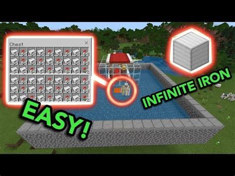 Simple Iron Farm in Minecraft Bedrock