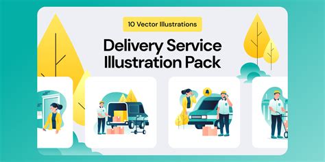 Delivery Service Illustrations Figma