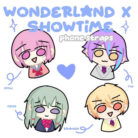 Jual Wonderland X Showtime Phone Straps Rui Nene Emu Tsukasa