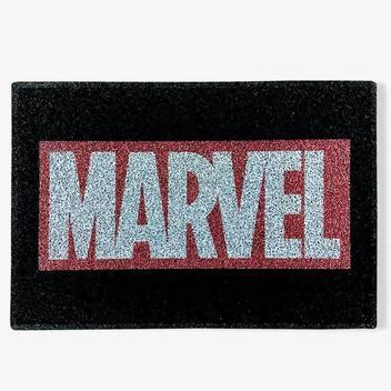 Tapete Capacho Avengers Disney Preto Marvel Classic Zona Criativa