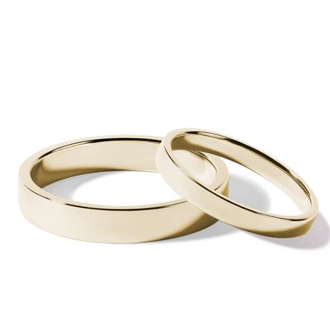 Classic Gold Wedding Ring Set | KLENOTA