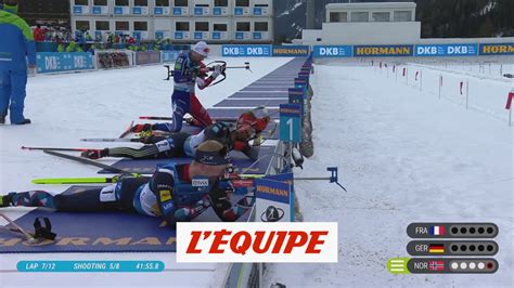 Le résumé du relais d Antholz Anterselva Biathlon CM H Vidéo