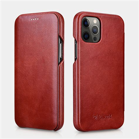 Iphone Pro Max Curved Edge Vintage Folio Case Leather Cases For Iphone