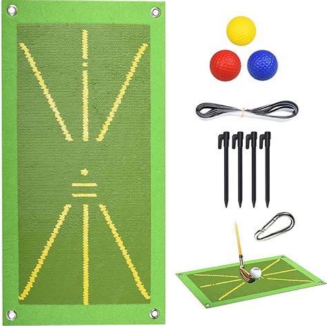 Golf Training Mat For Swing Detection Batting Path Feedback Golf