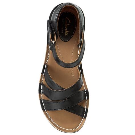 Sandały Clarks Tustin Sahara 261175264 Czarny eobuwie pl