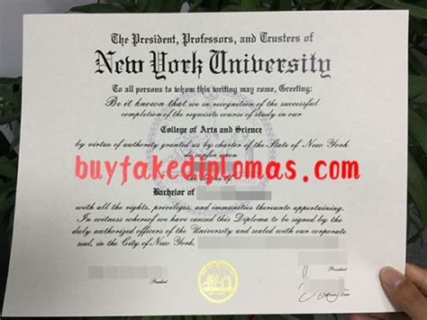 How Much Does A Fake New York University Diploma Cost Buy Fake