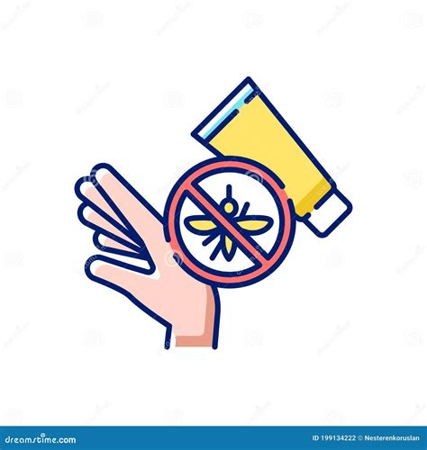 Insect Bites Cream Rgb Color Icon Stock Vector Illustration Of Bruise