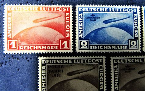 DEUTSCHE LUFTPOST AMERIKA EUROPA REICHSMARK 5ER SET ZEPPELIN Kaufen